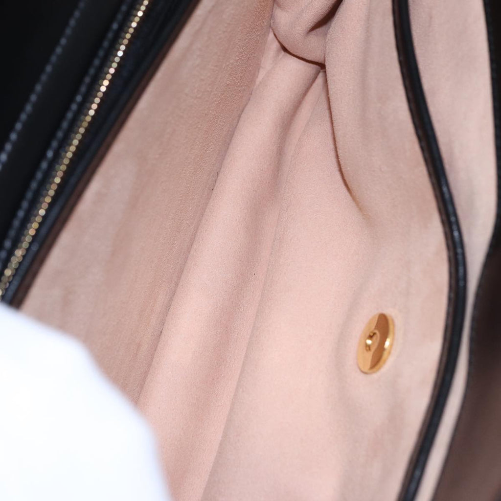 GUCCI Chain Shoulder Bag Leather Red Gold 576422 am6808