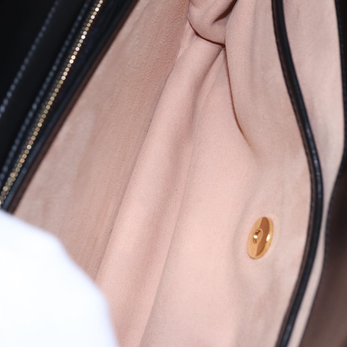 GUCCI Chain Shoulder Bag Leather Red Gold 576422 am6808