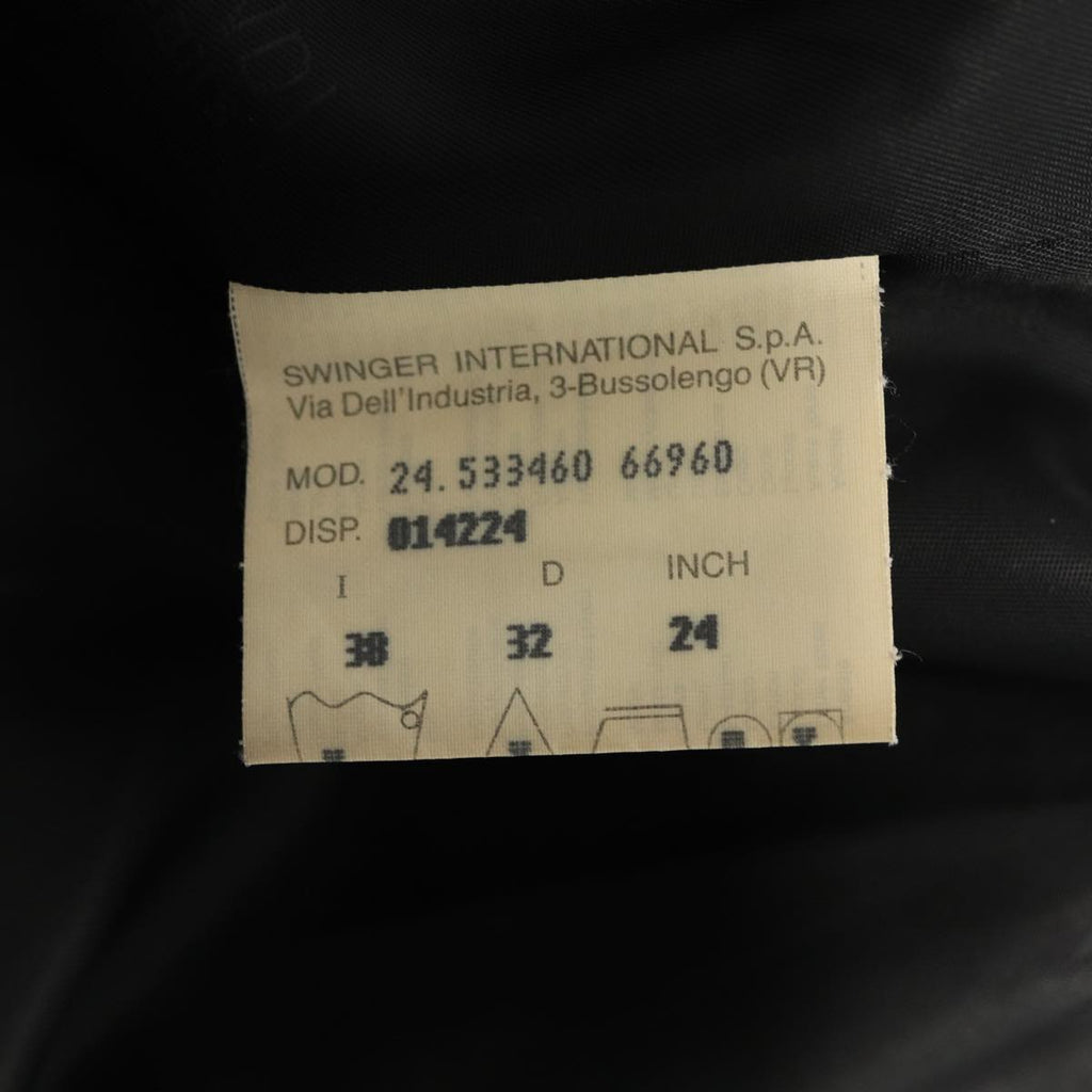 FENDI Jacket Zucca Canvas Jacket 38 Brown Black am6809