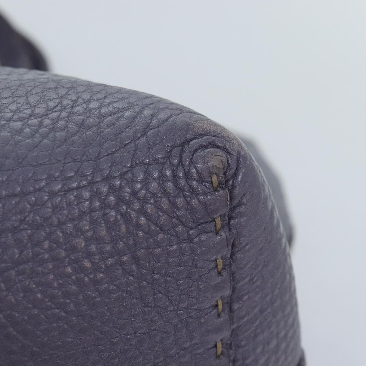 FENDI Celeria Tote Bag Leather Purple am6831