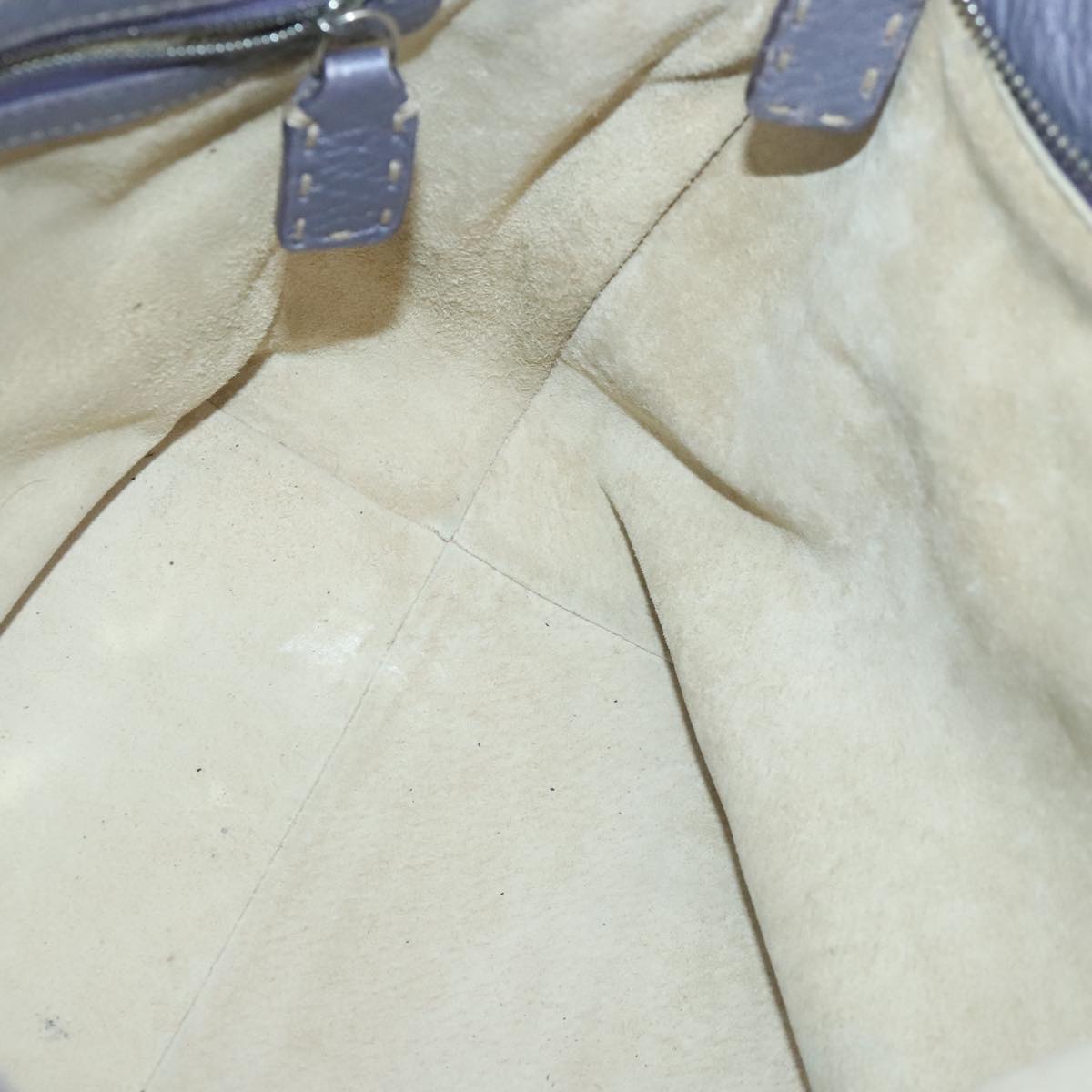 FENDI Celeria Tote Bag Leather Purple am6831
