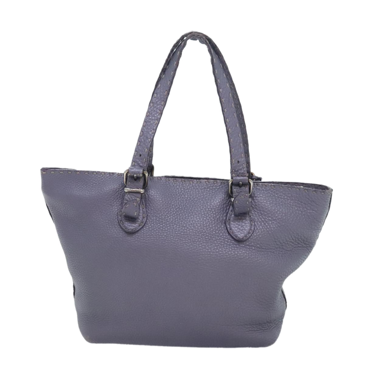 FENDI Celeria Tote Bag Leather Purple am6831