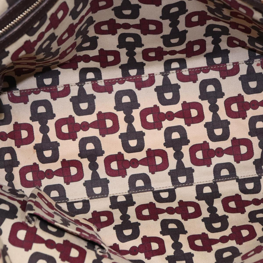 GUCCI GG Canvas Web Sherry Line Tote Bag Beige Green Red am6853