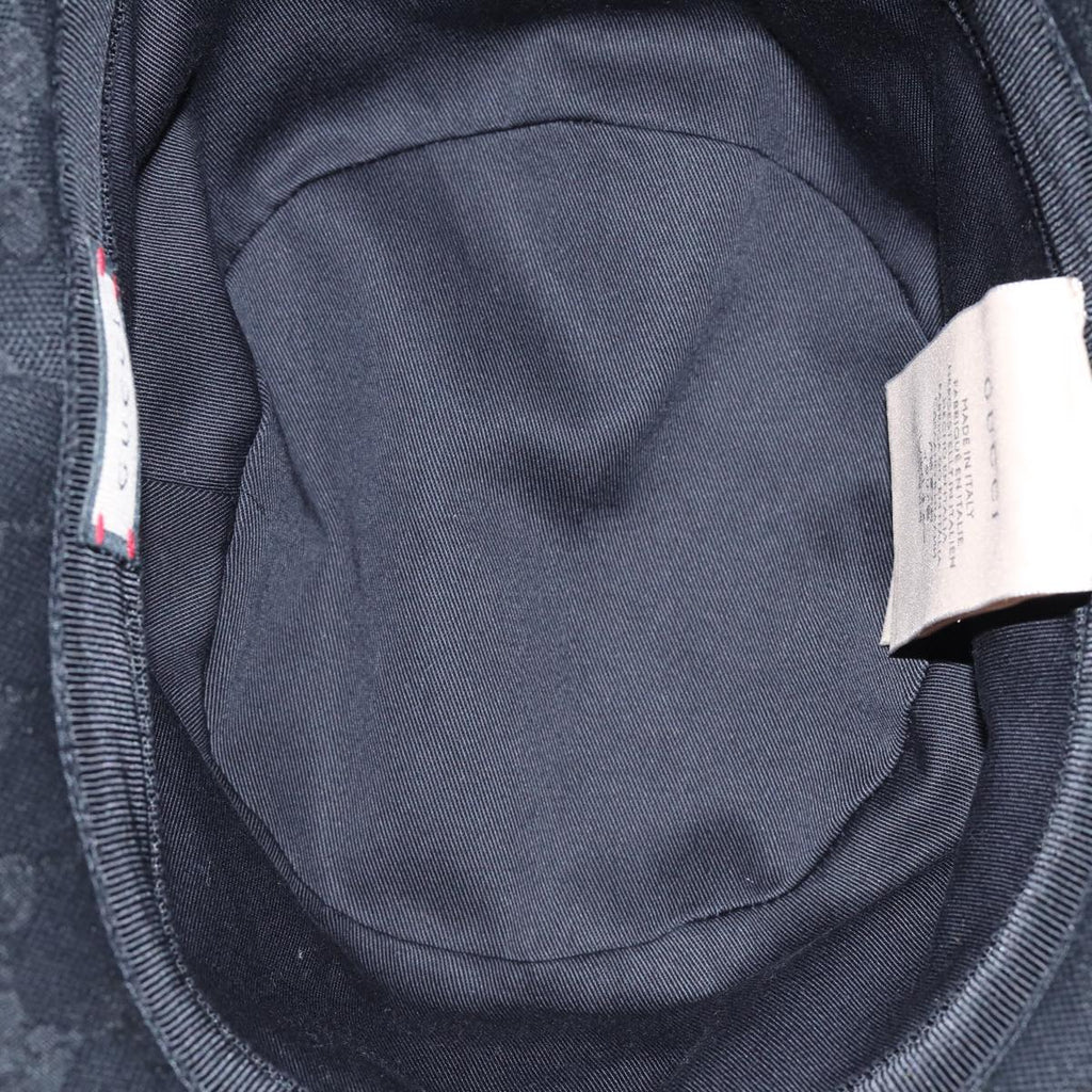 GUCCI GG Canvas bucket Hat L Black am6868