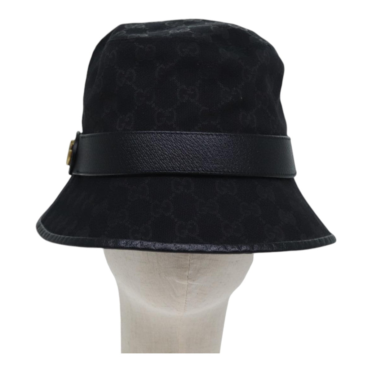 GUCCI GG Canvas bucket Hat L Black am6868