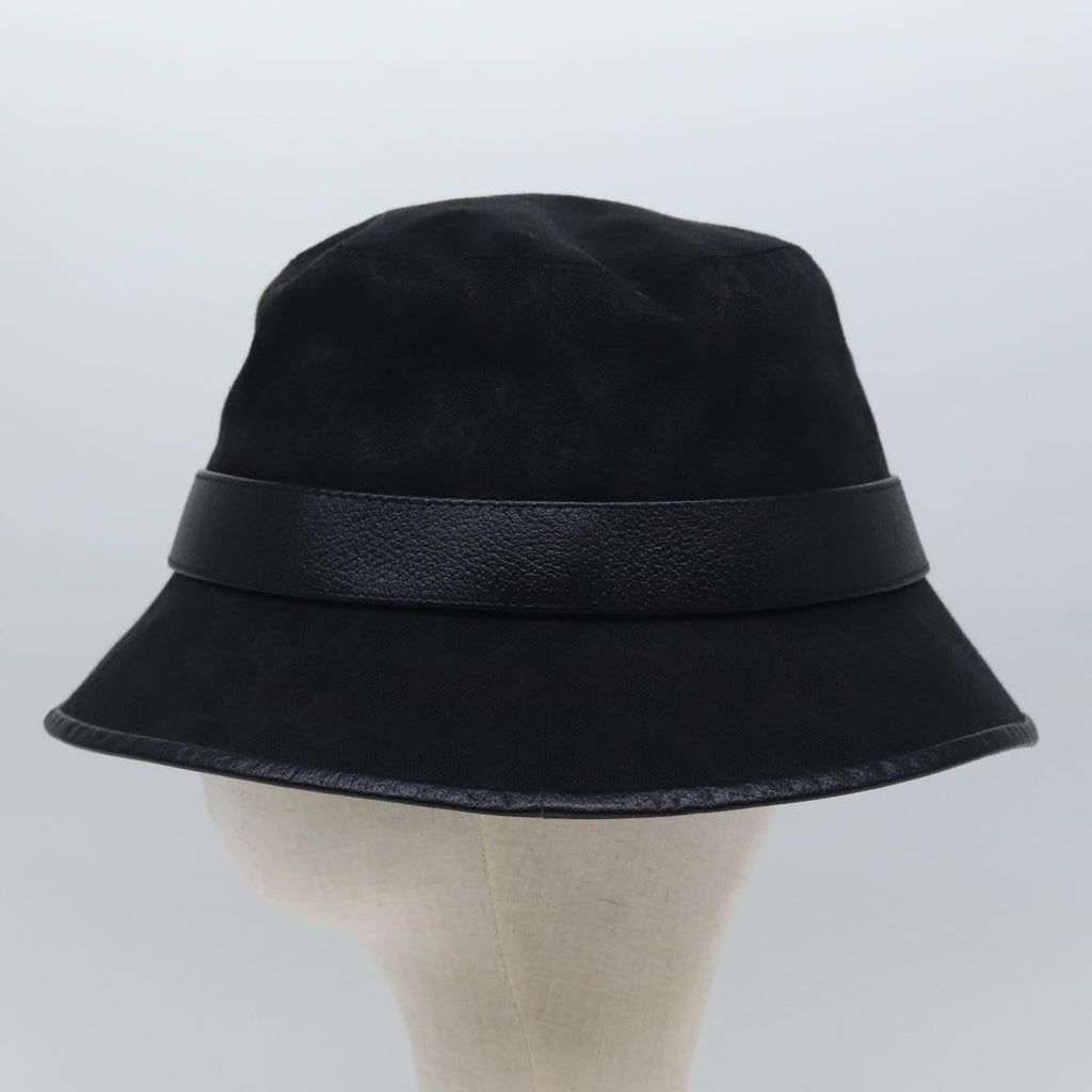 GUCCI GG Canvas bucket Hat L Black am6868