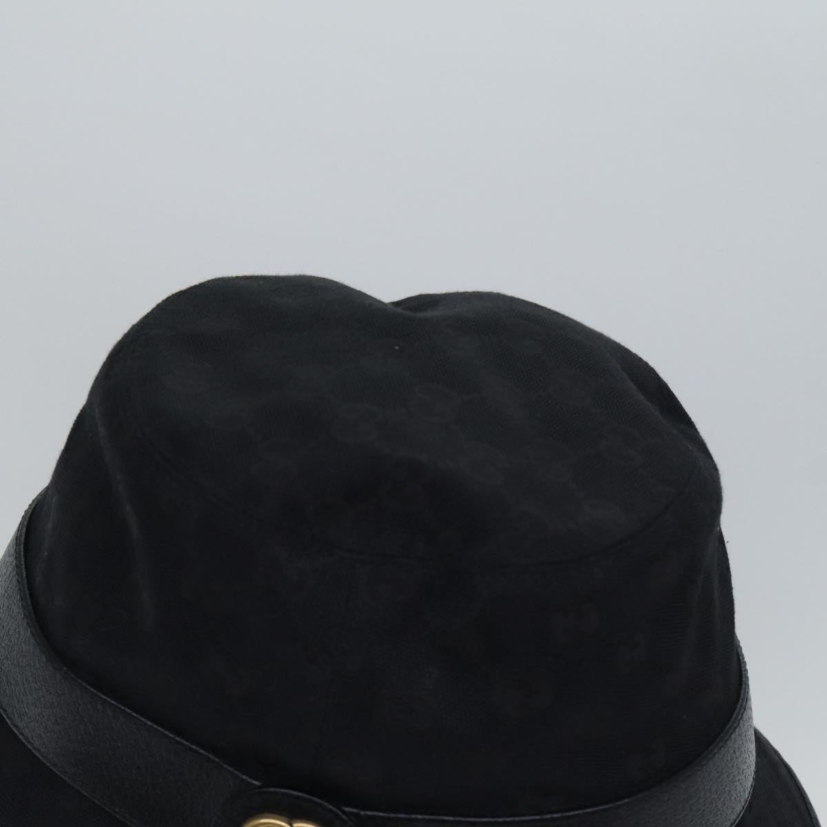 GUCCI GG Canvas bucket Hat L Black am6868