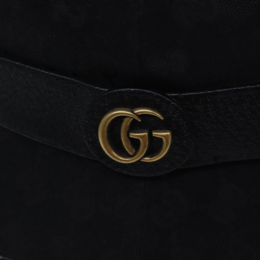 GUCCI GG Canvas bucket Hat L Black am6868