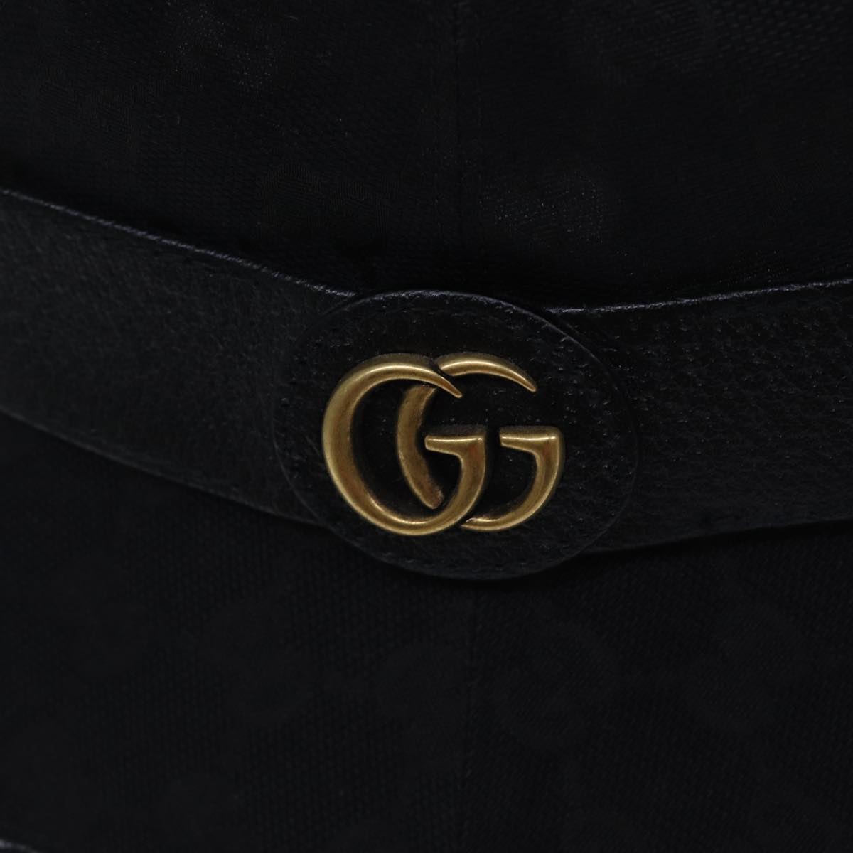 GUCCI GG Canvas bucket Hat L Black am6868