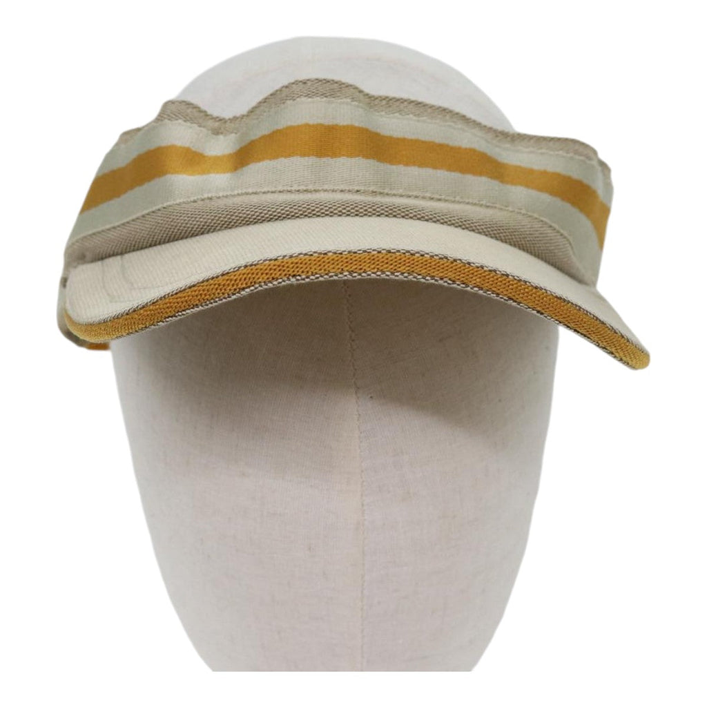 GUCCI GG Canvas Sherry Line Sun Visor M Beige Yellow am6871