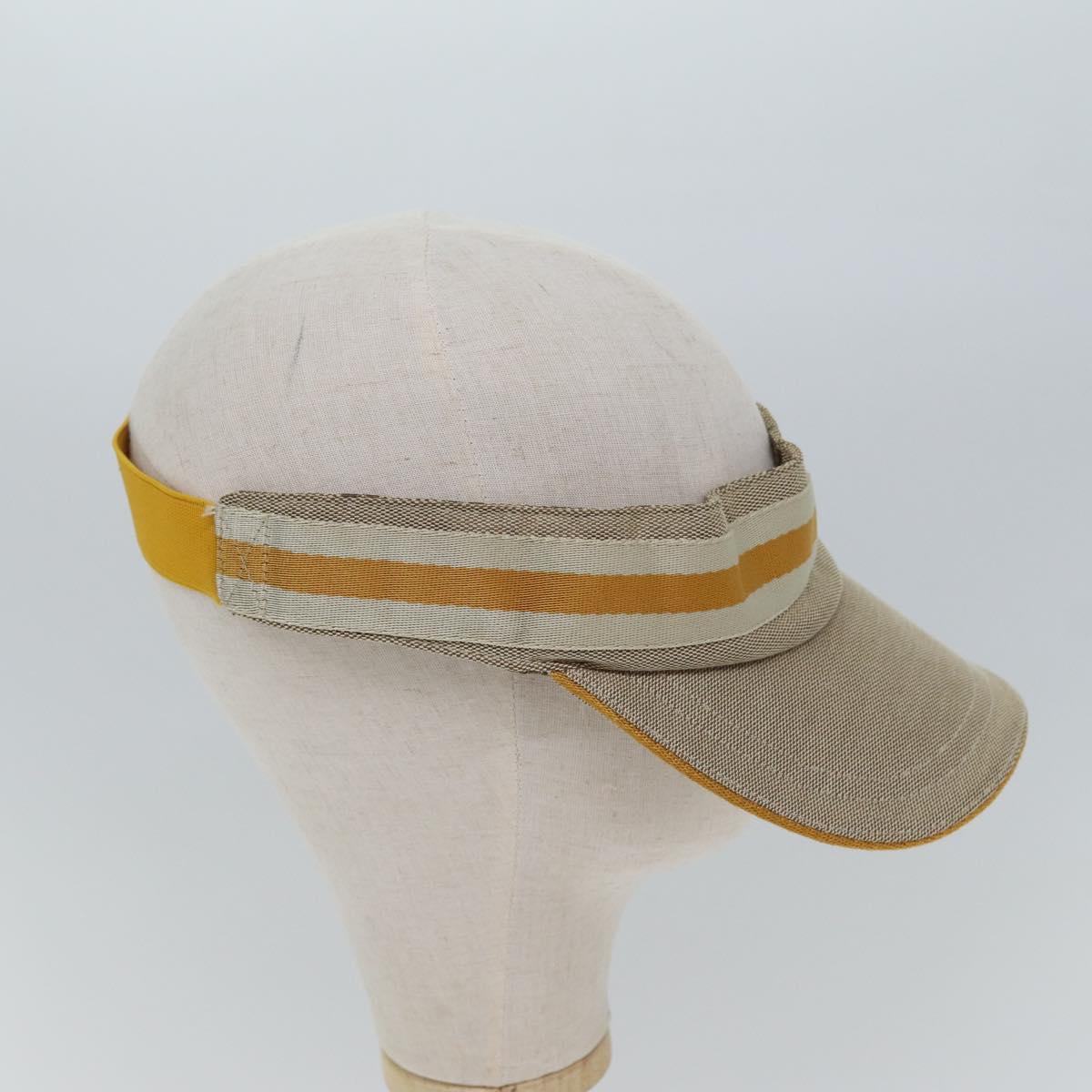 GUCCI GG Canvas Sherry Line Sun Visor M Beige Yellow am6871