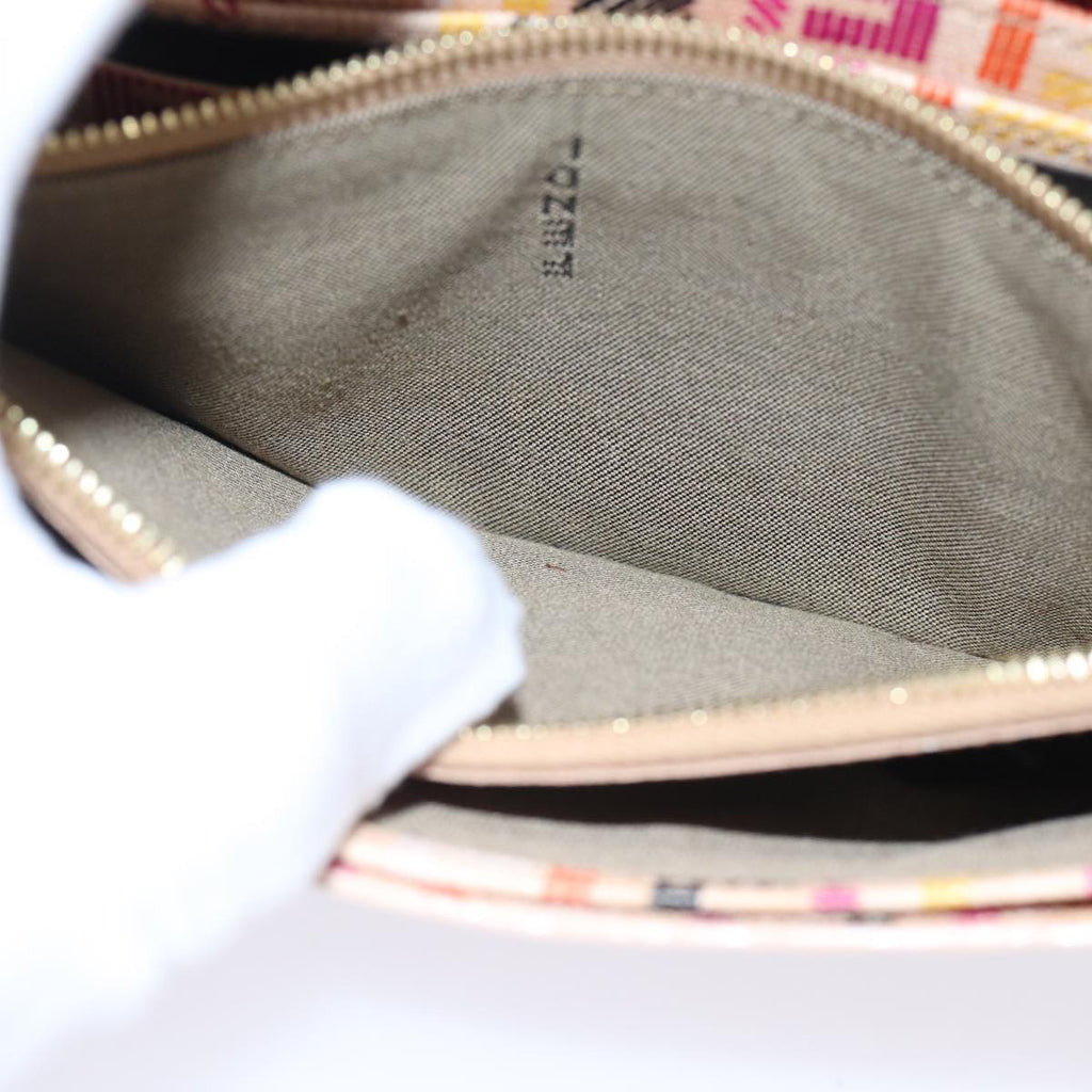 FENDI Zucchino Canvas Wallet Beige Gold am6889
