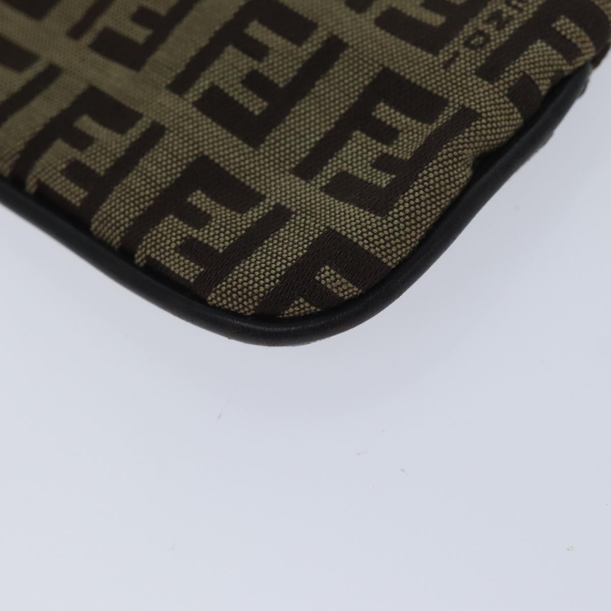 FENDI Zucchino Canvas Coin Purse Beige am6906