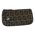 FENDI Zucchino Canvas Coin Purse Beige am6906