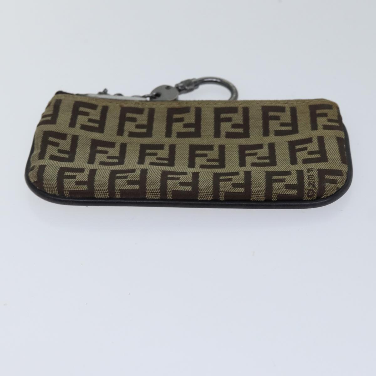 FENDI Zucchino Canvas Coin Purse Beige am6906