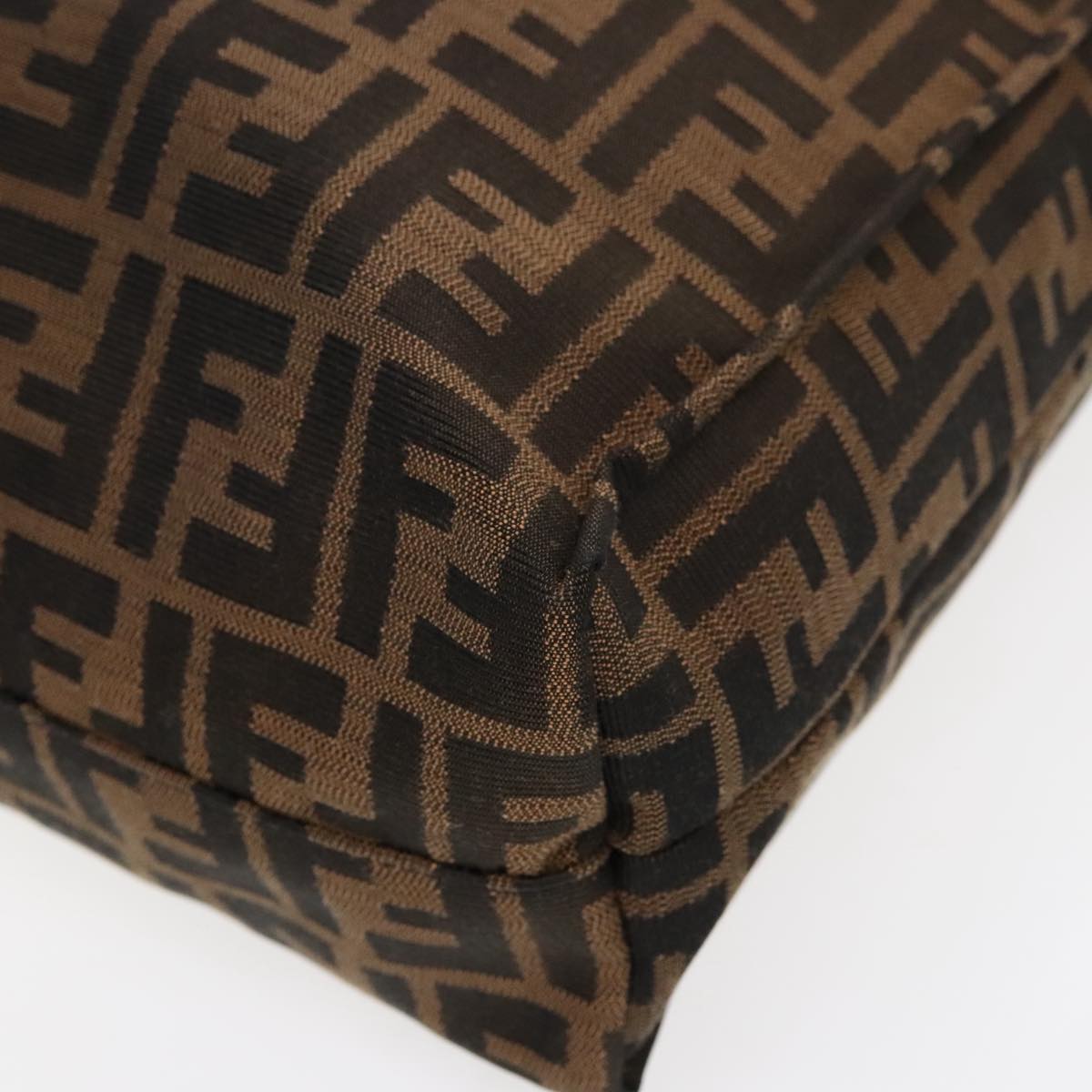 FENDI Zucca Canvas Tote Bag Brown Black am7065