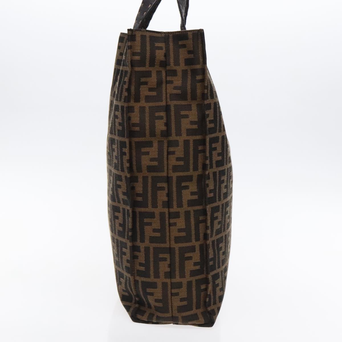 FENDI Zucca Canvas Tote Bag Brown Black am7065