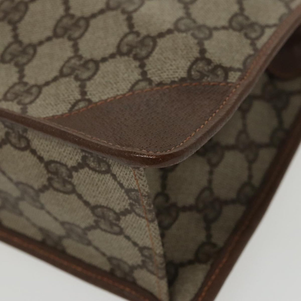 GUCCI GG Supreme Clutch Bag PVC Leather Beige 97 01 029 am7096