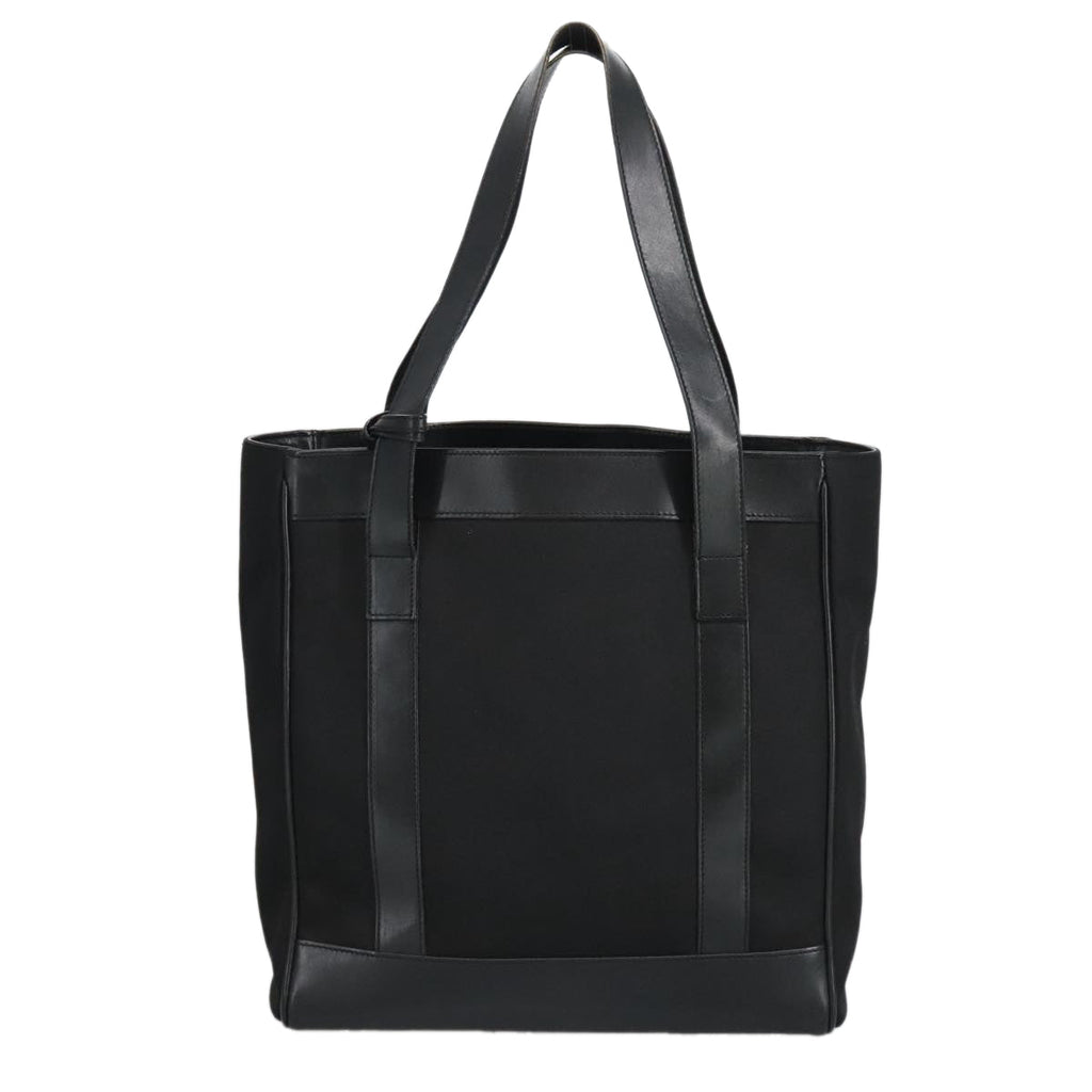 GUCCI Tote Bag Nylon Leather Black Silver 002 1705 0405 am7109