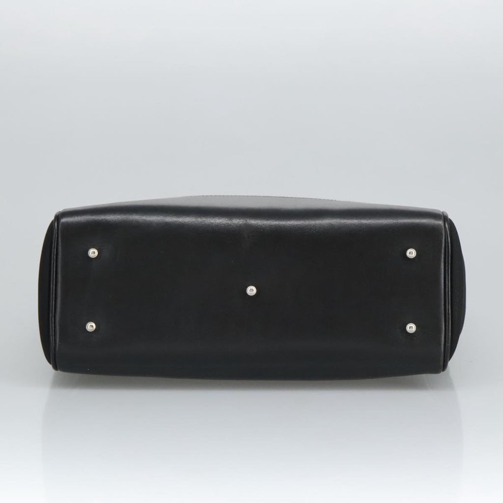 GUCCI Tote Bag Nylon Leather Black Silver 002 1705 0405 am7109