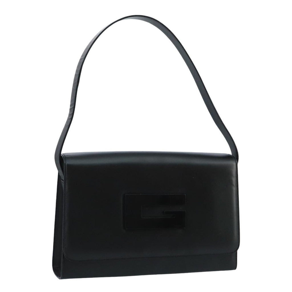GUCCI Shoulder Bag Leather Black am7127