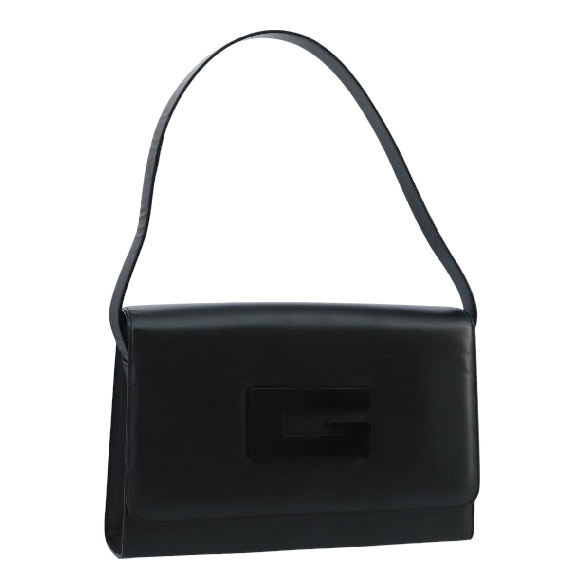 GUCCI Shoulder Bag Leather Black am7127