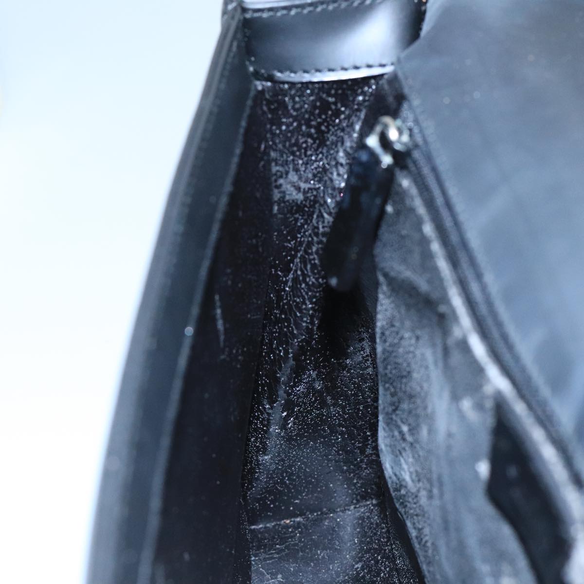 GUCCI Shoulder Bag Leather Black am7127