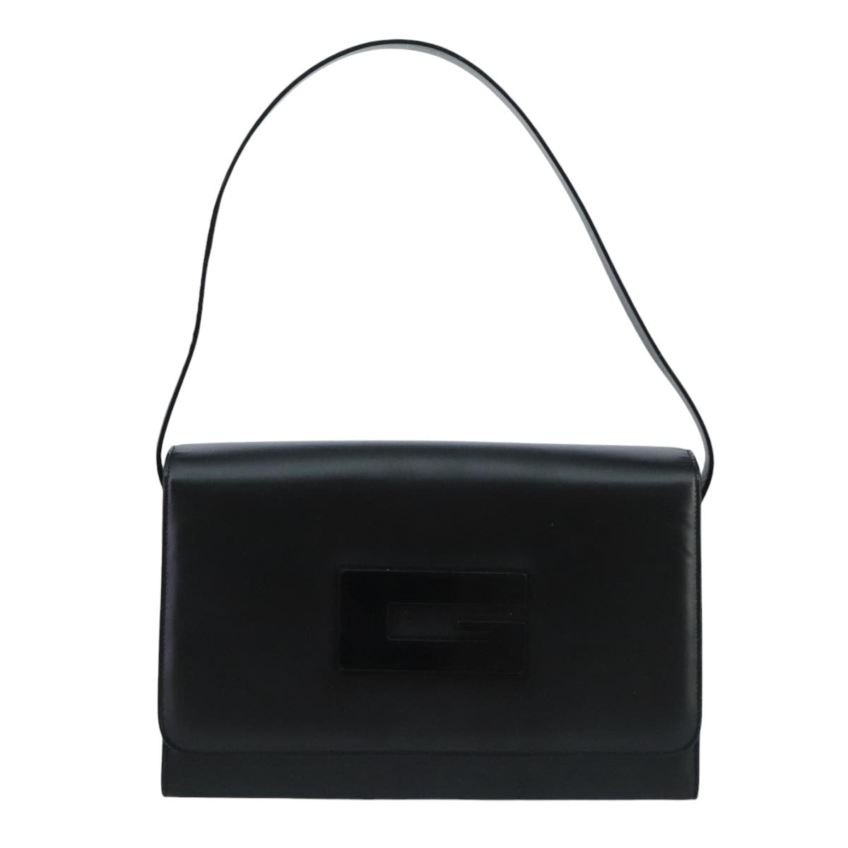 GUCCI Shoulder Bag Leather Black am7127