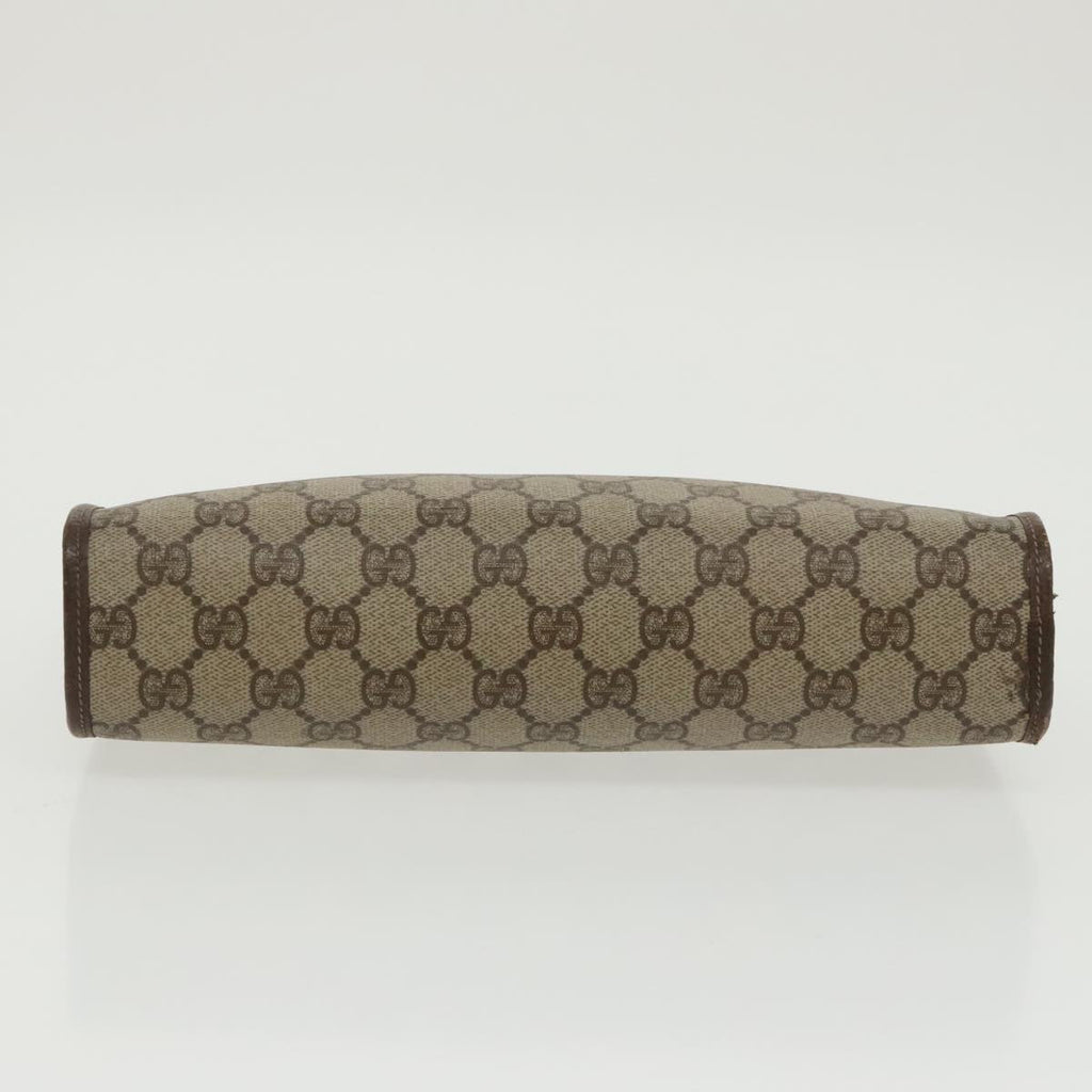 GUCCI GG Supreme Clutch Bag PVC Leather Beige 97 01 037 am7169