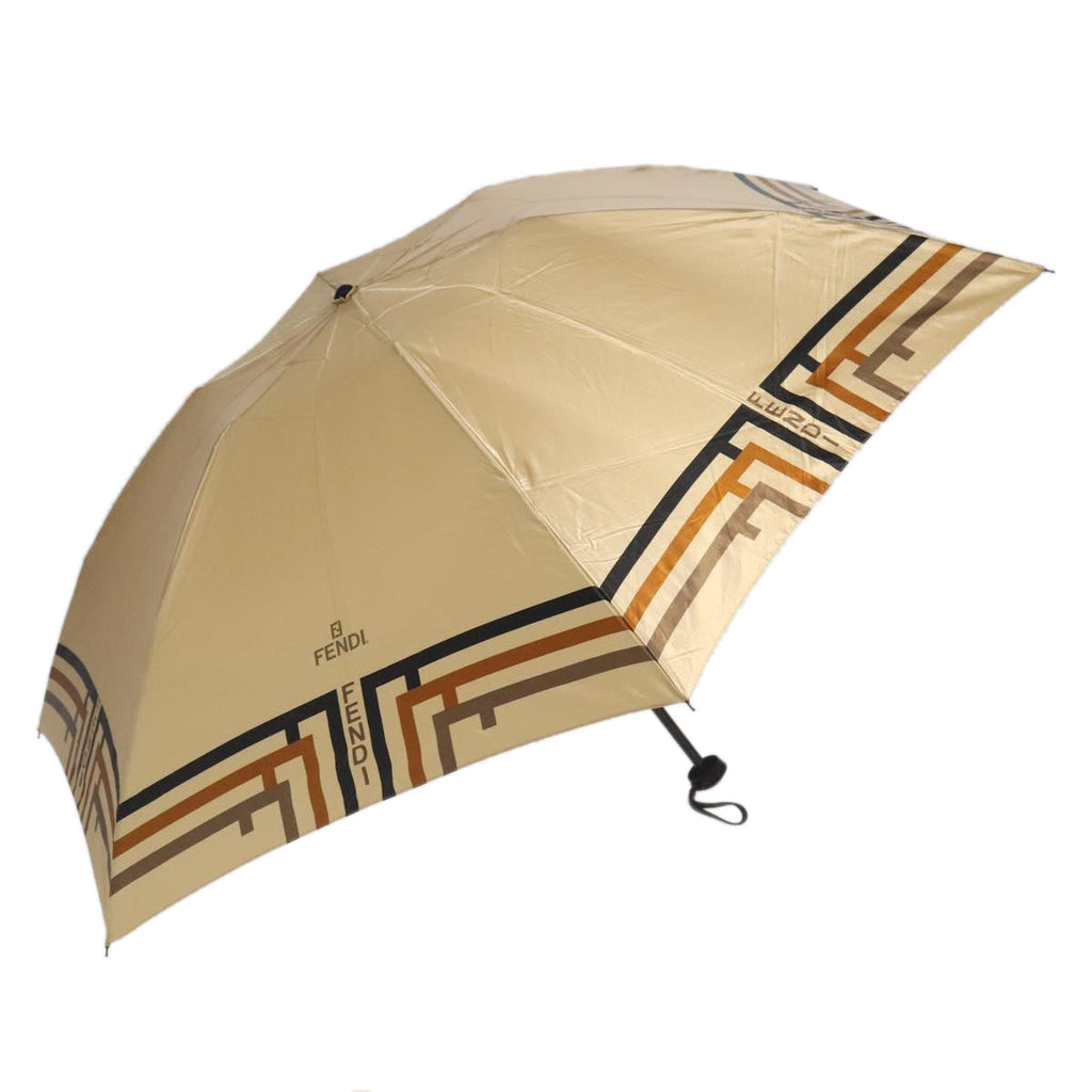 FENDI Umbrella Nylon Beige Black am7181