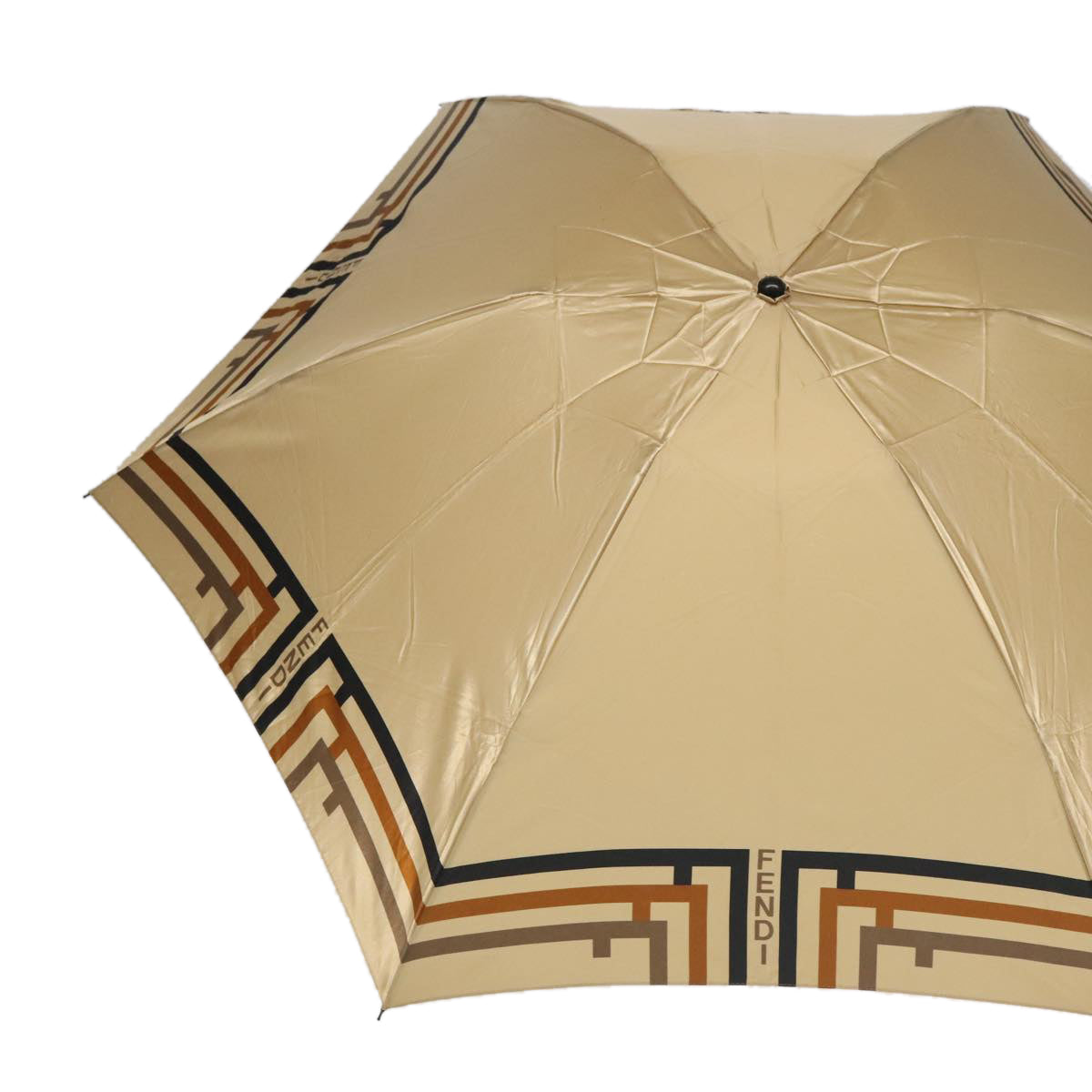 FENDI Umbrella Nylon Beige Black am7181
