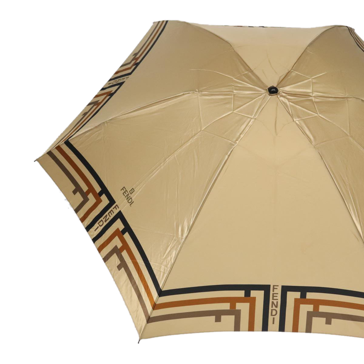 FENDI Umbrella Nylon Beige Black am7181