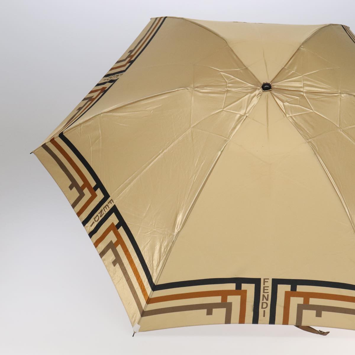 FENDI Umbrella Nylon Beige Black am7181