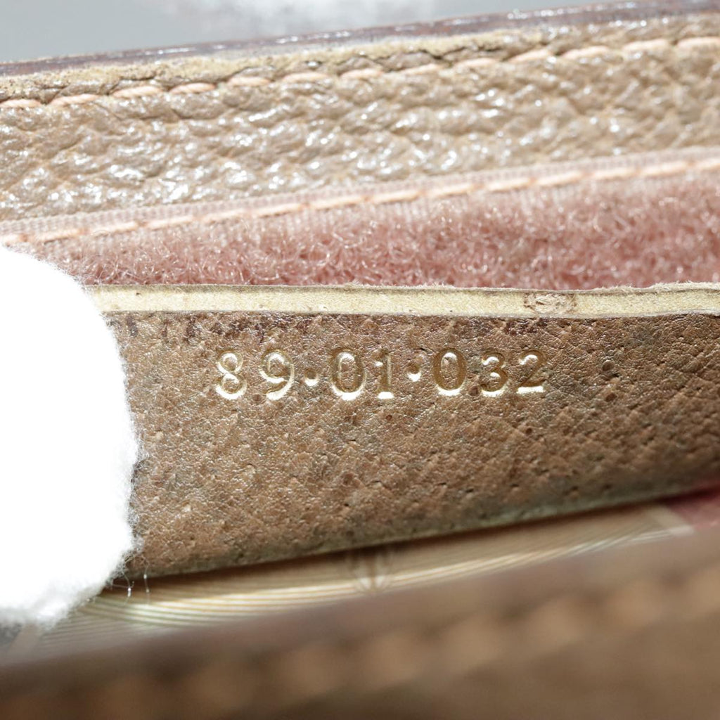 GUCCI GG Supreme Web Sherry Line Clutch Bag PVC Beige Red 89 01 032 am7200