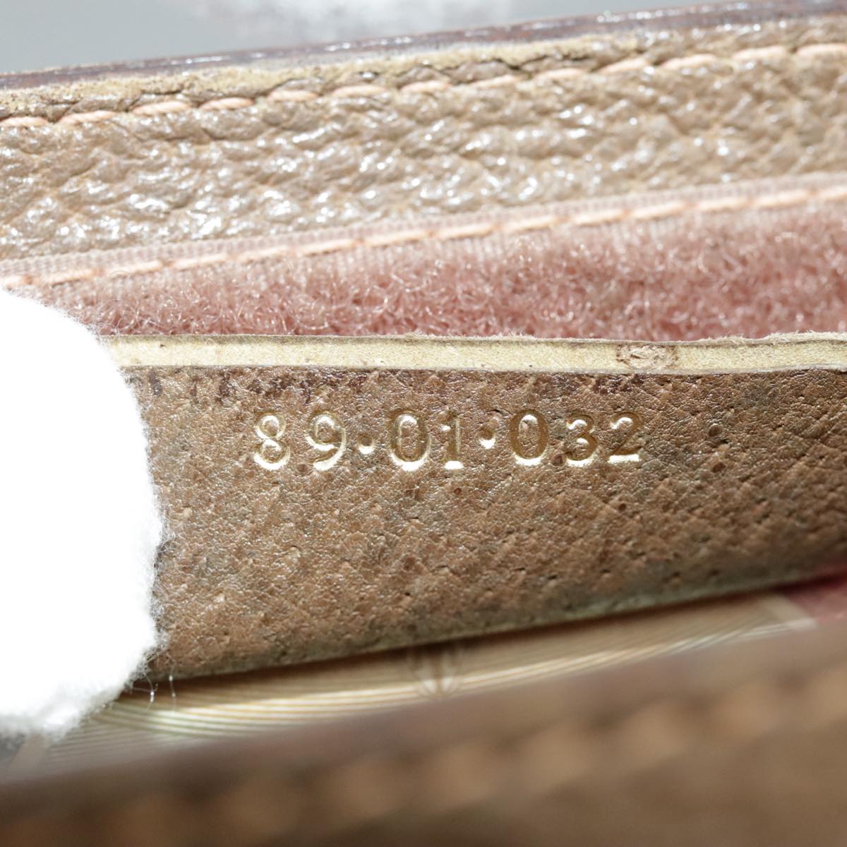 GUCCI GG Supreme Web Sherry Line Clutch Bag PVC Beige Red 89 01 032 am7200