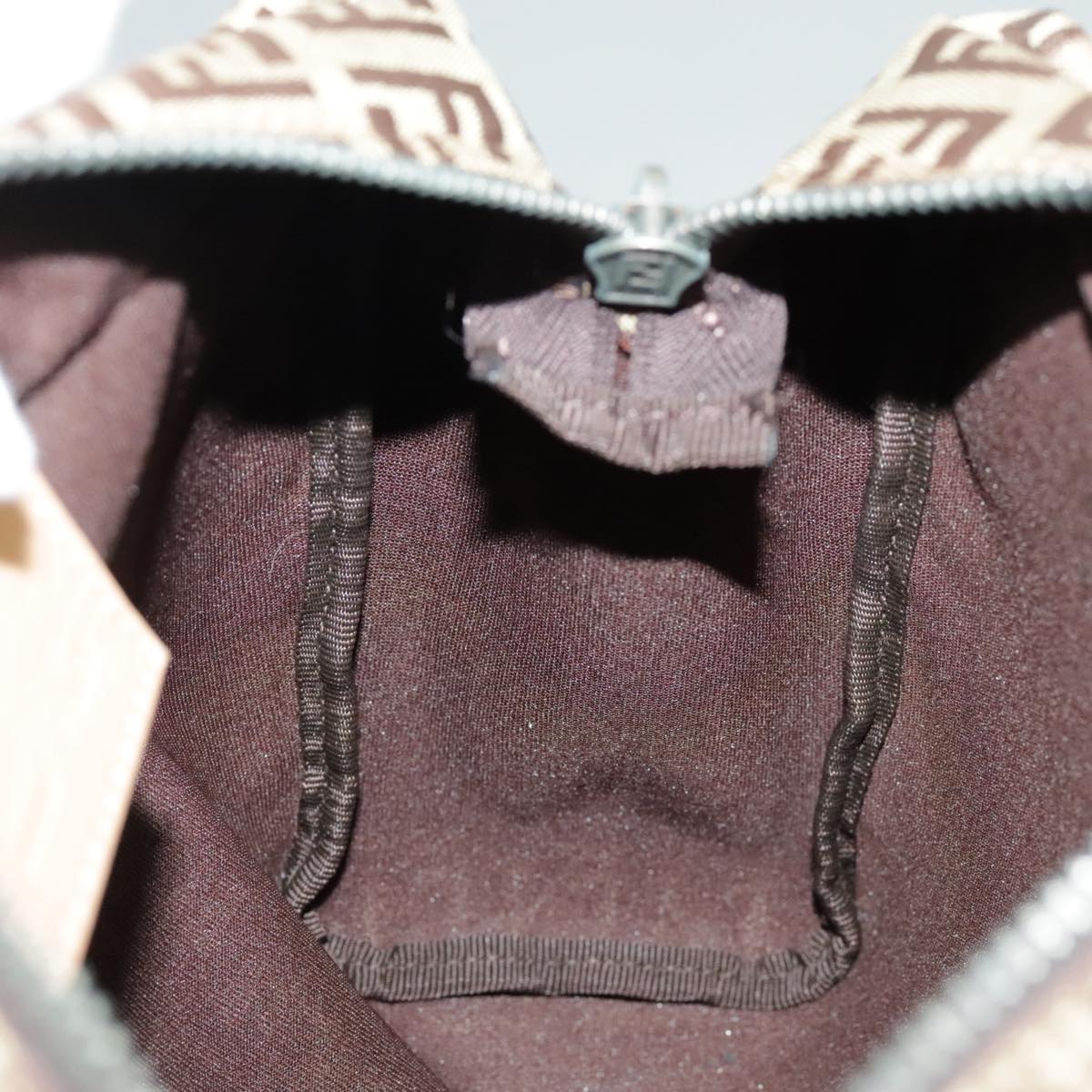 FENDI Zucchino Canvas Hand Bag Beige am7218
