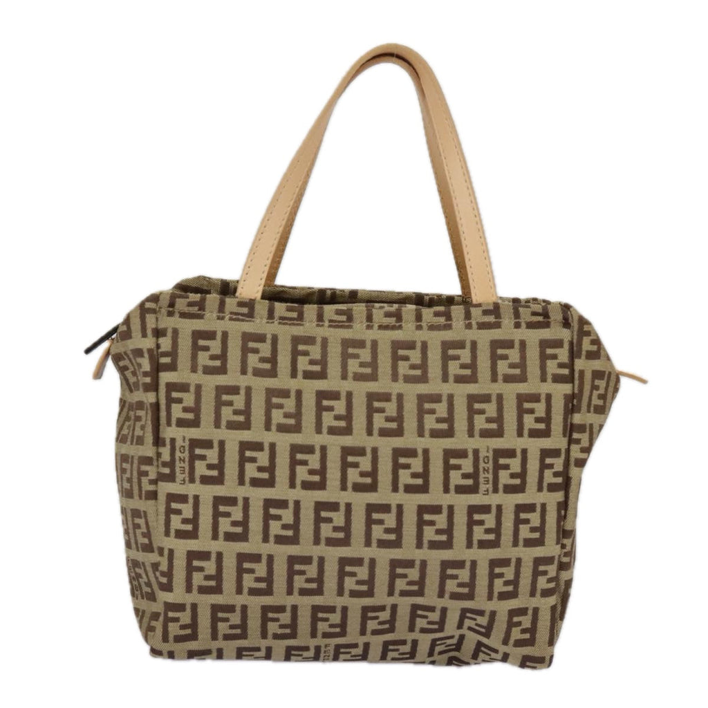 FENDI Zucchino Canvas Hand Bag Beige am7218