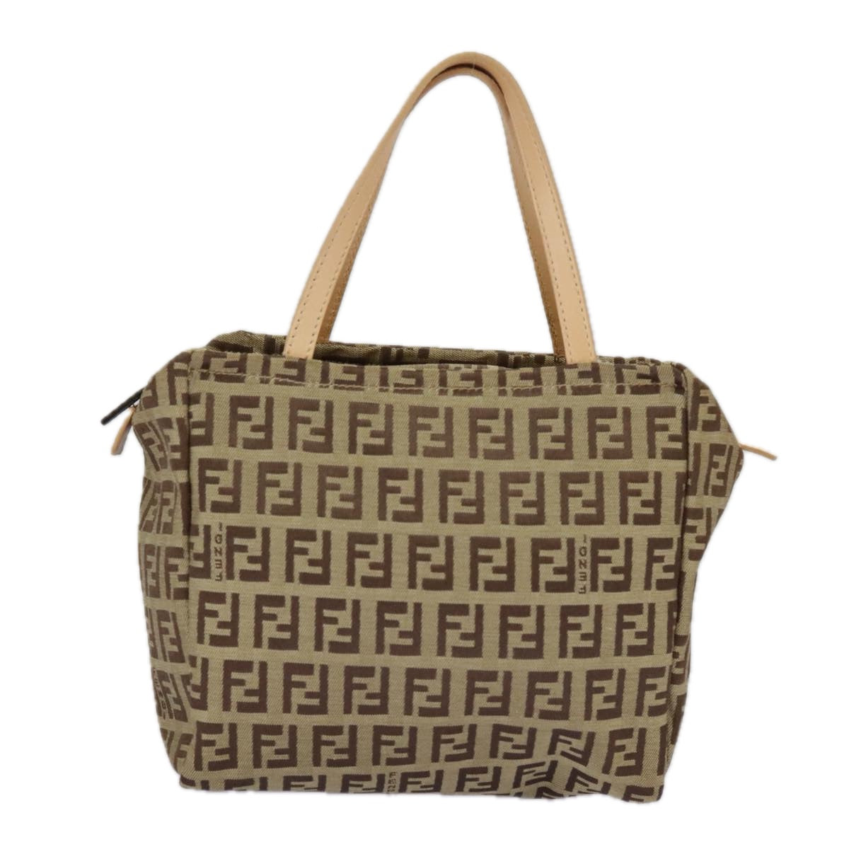 FENDI Zucchino Canvas Hand Bag Beige am7218