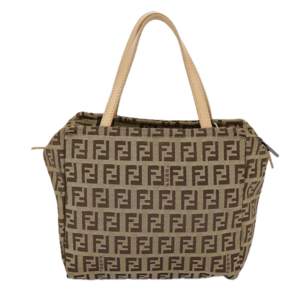 FENDI Zucchino Canvas Hand Bag Beige am7218