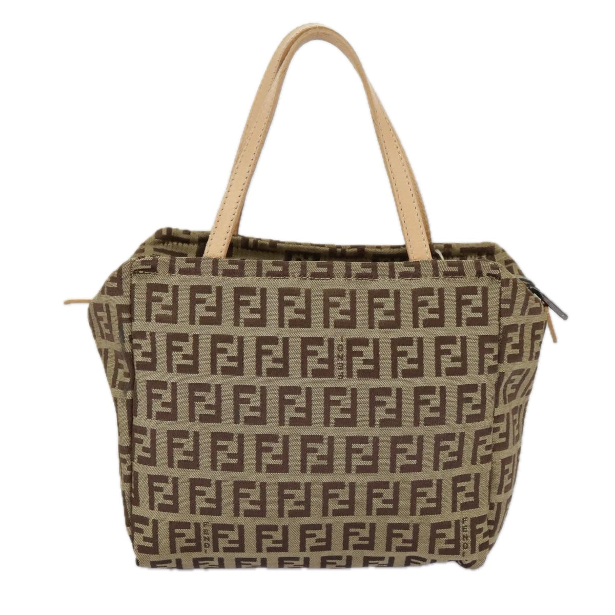 FENDI Zucchino Canvas Hand Bag Beige am7218