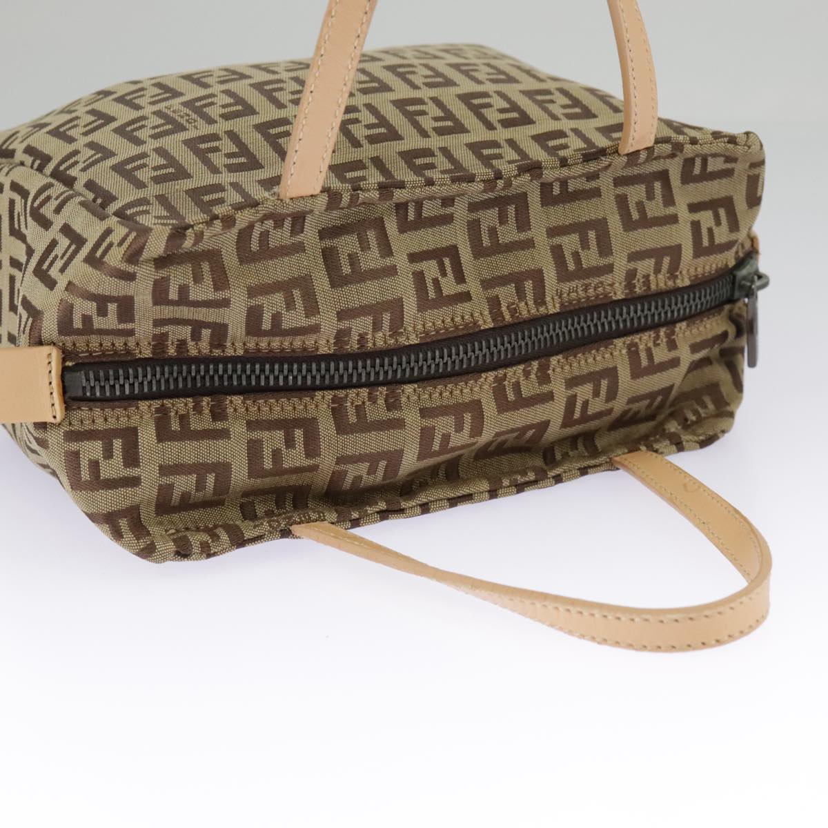 FENDI Zucchino Canvas Hand Bag Beige am7218