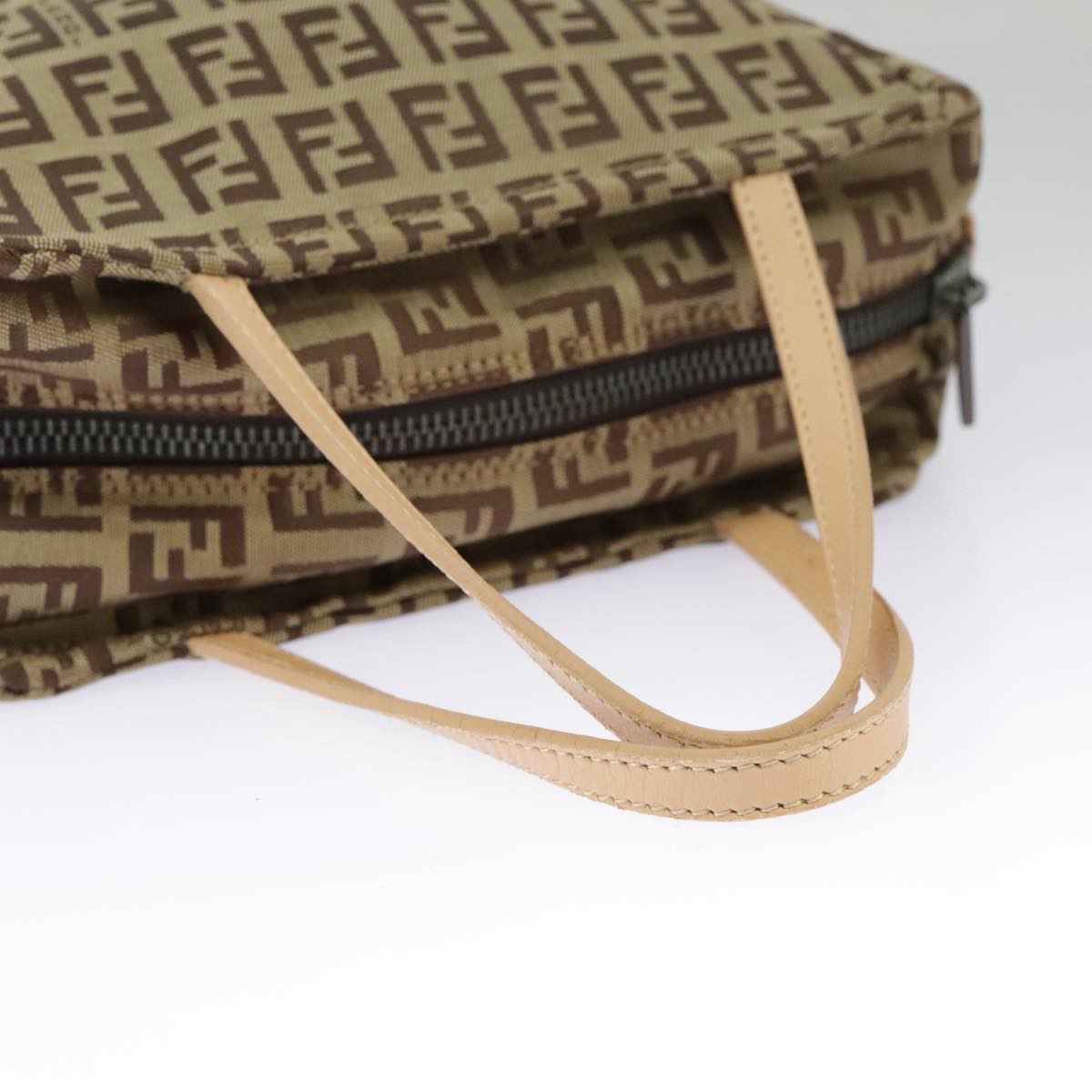 FENDI Zucchino Canvas Hand Bag Beige am7218