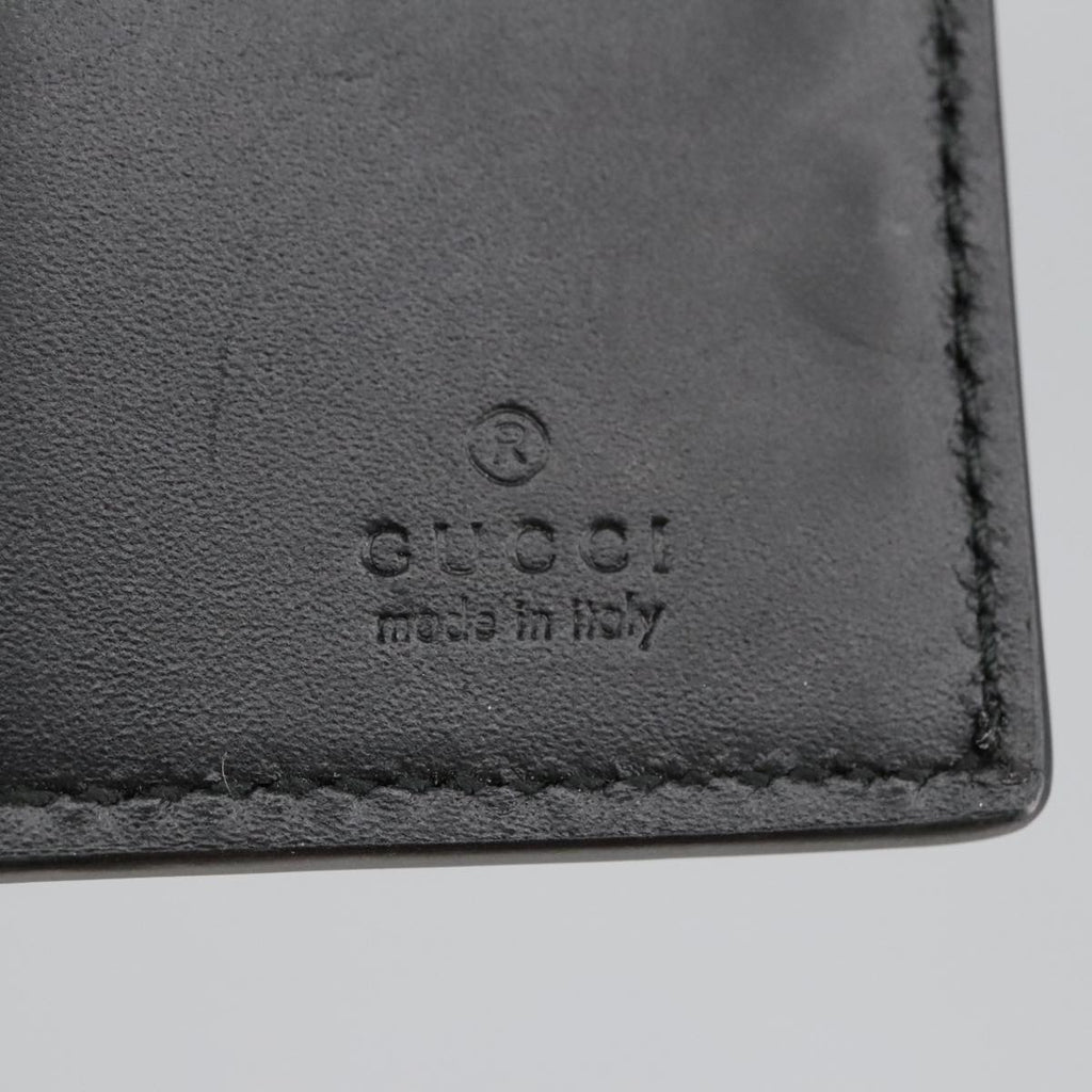 GUCCI GG Canvas Guccissima Key Case Leather Black 473924 am7224