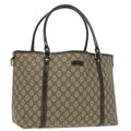 GUCCI GG Supreme Tote Bag PVC Gold Beige 197953 am7236