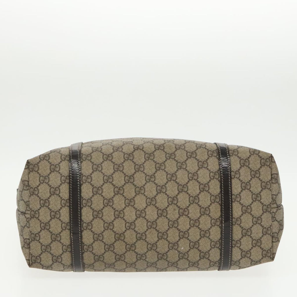 GUCCI GG Supreme Tote Bag PVC Gold Beige 197953 am7236
