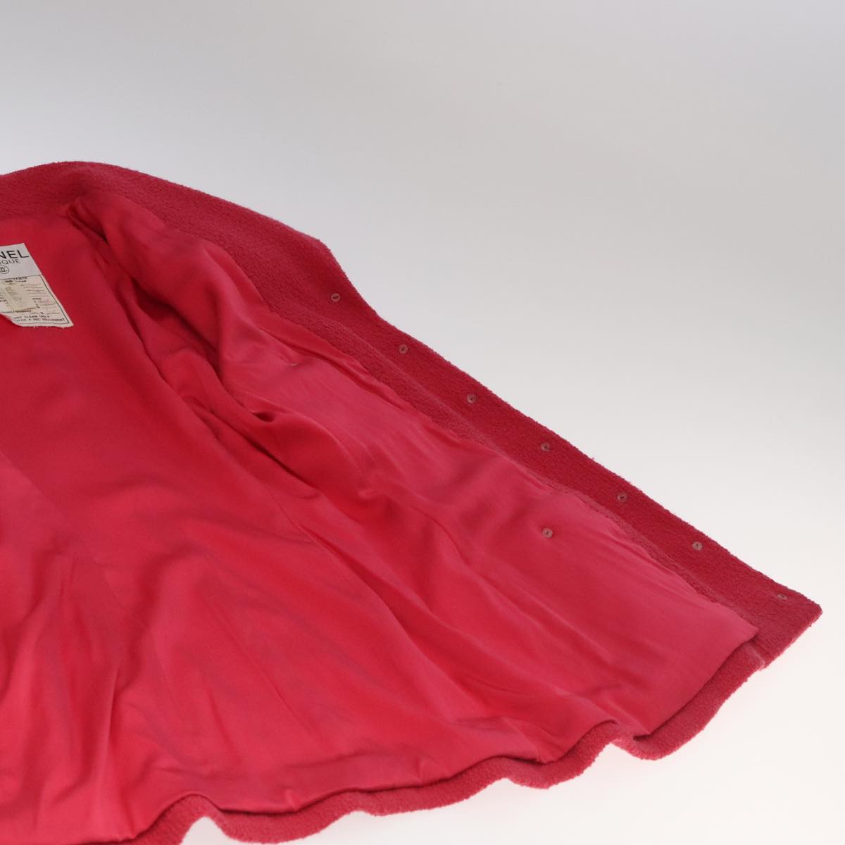 CHANEL Jacket & Skirt Setup Jacket Wool Pink Gold CC am7246