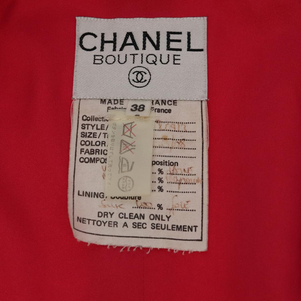 CHANEL Jacket & Skirt Setup Jacket Wool Pink Gold CC am7246