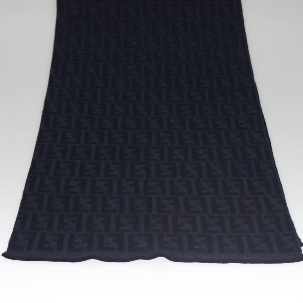 FENDI Zucca Canvas Scarf Wool Beige am7263