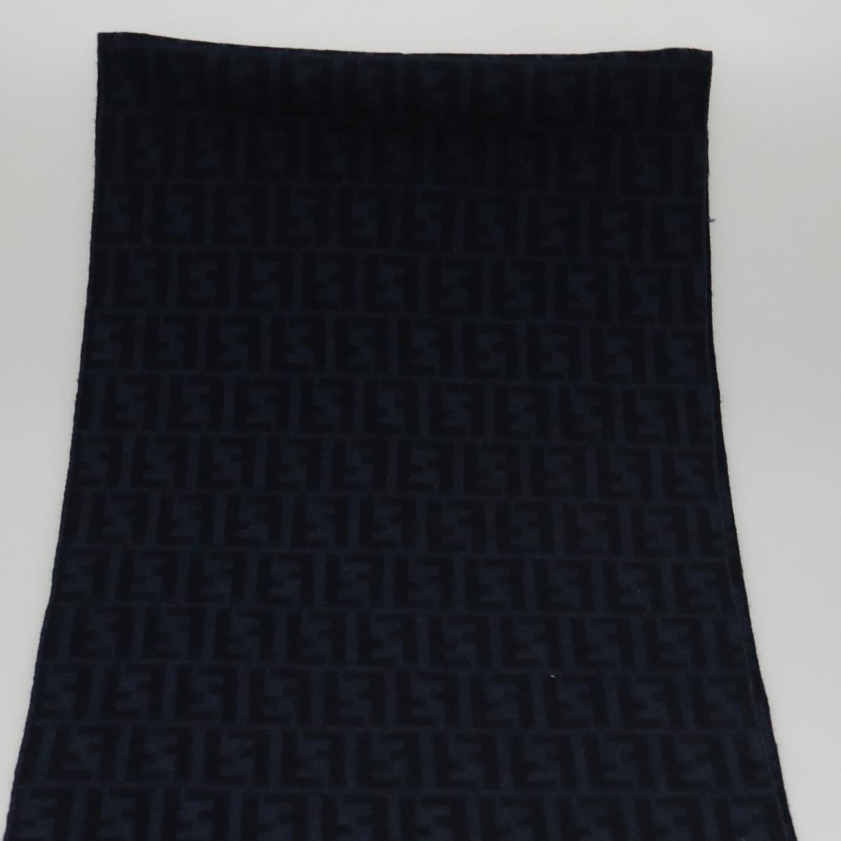 FENDI Zucca Canvas Scarf Wool Beige am7263