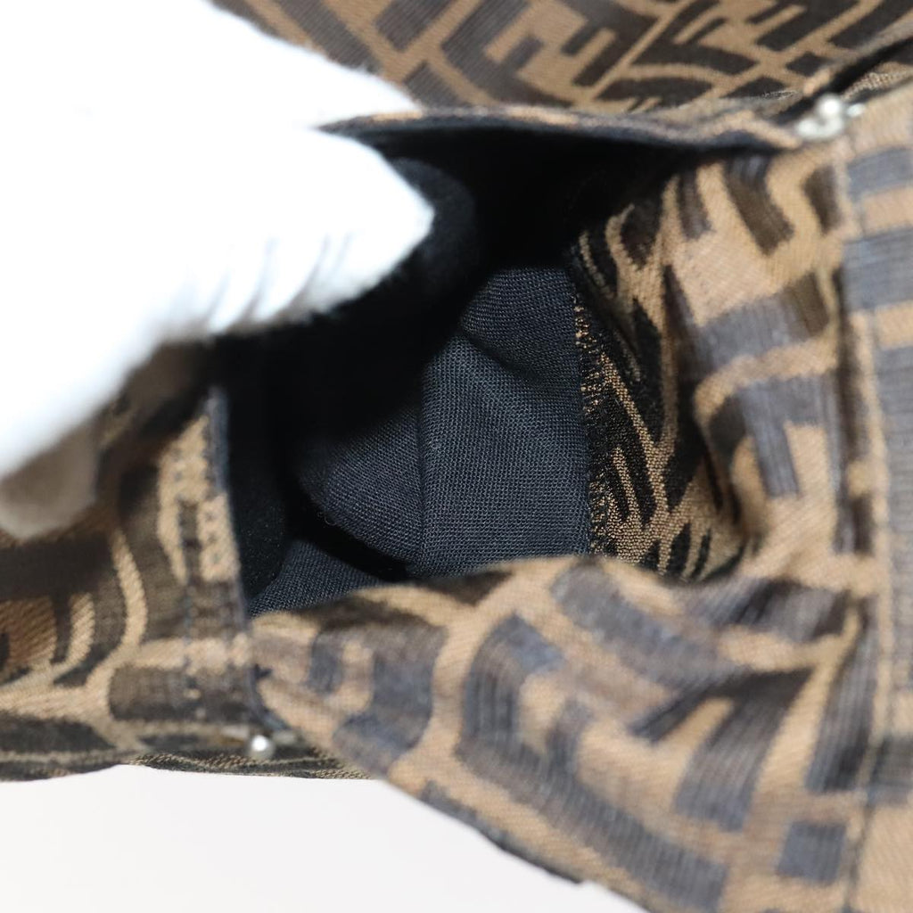 FENDI Zucca Canvas Pants XO Black Brown am7264